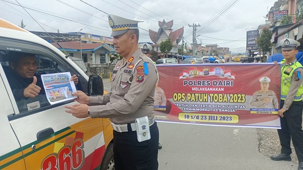 Operasi Patuh Toba 2023 Digelar, Polres Dairi Imbau Tertib Berlalu Lintas