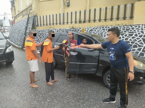 Polres Taput Rekonstruksi Aksi Perampokan Sopir Truk Ngaku Polisi