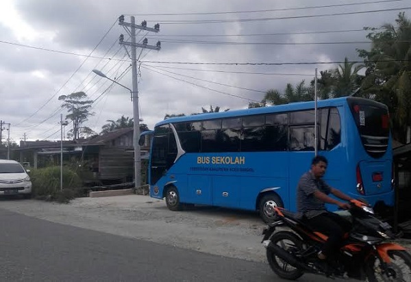 Alih-alih RAPBK Belum Dibahas, Mahasiswa Aceh Singkil Soroti Bus Sekolah Mangkrak