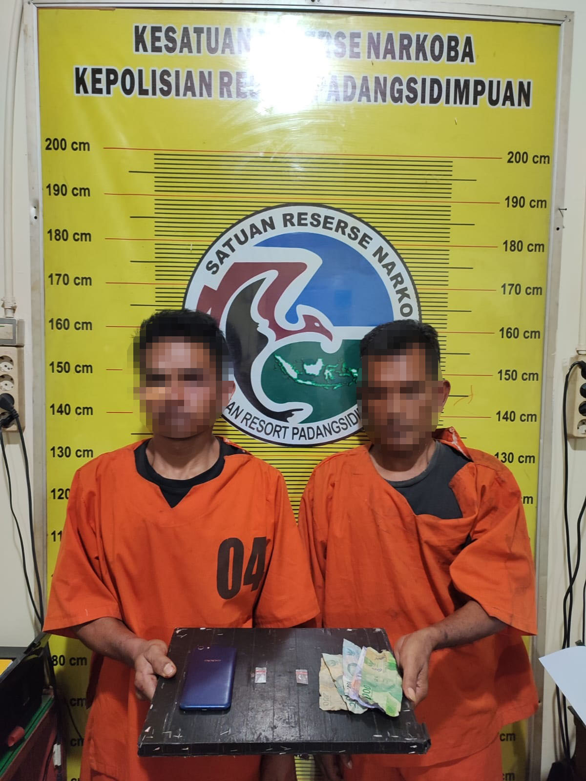 Polres Padangsidimpuan Tangkap 2 Pria Di Salambue