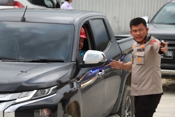 Kapolres Simalungun Simulasi Pengamanan Jalur Alternatif Tol Sinaksak