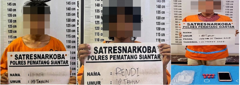 Miliki Sabu Dan Ganja, Polres P.Siantar Ringkus 3 Pelaku