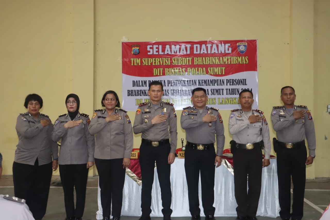 Tim Supervisi Dit Binmas Polda Sumut Kunjungi Polres Langkat 