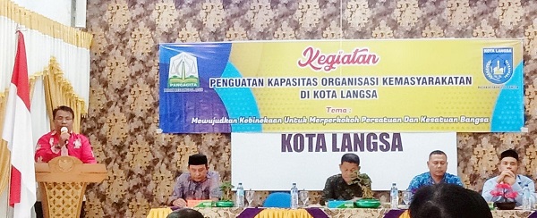 Kesbangpol Aceh Penguatan Kapasitas Ormas Di Langsa