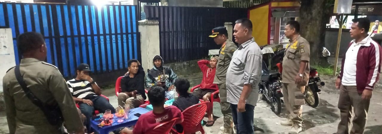 Satpol PP Pemko P.Siantar Patroli Di Kawasan Rawan Gangguan Tramtibum