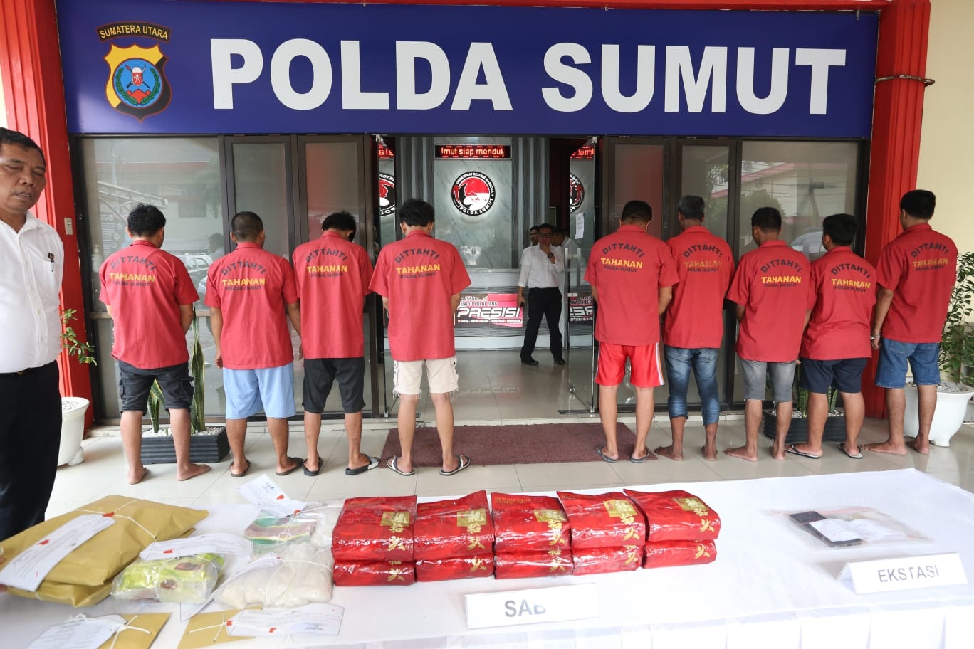 Polda Sumut Tuntut Mati 22 Pengedar Narkoba, Sita Barang Bukti 1.3 Ton