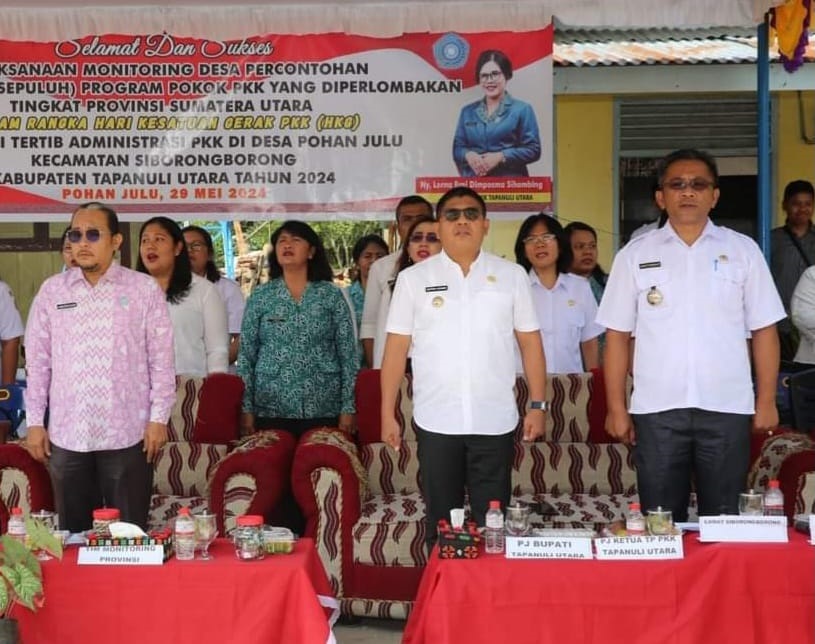 Pj Bupati Taput Monitoring Desa Percontohan Pelaksana 10 Program Pokok PKK