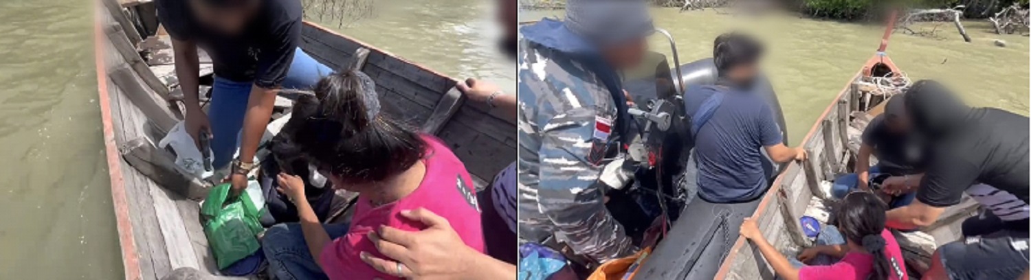 Wanita 'Gendong' Sabu 1 Kg Diringkus TNI AL Di Perairan Asahan