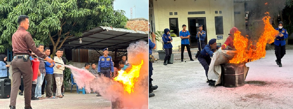 BRI BO Tanjungbalai Laksanakan Pelatihan Hadapi Bencana Kebakaran Dengan Simulasi Tanggap Darurat