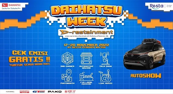Daihatsu Week 2022 Hadir Perdana di Resta Pendopo KM 456A Jawa Tengah
