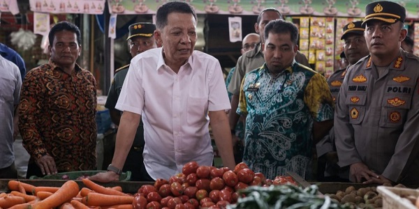 Penjabat Gubernur Tinjau Pasar Lambaro