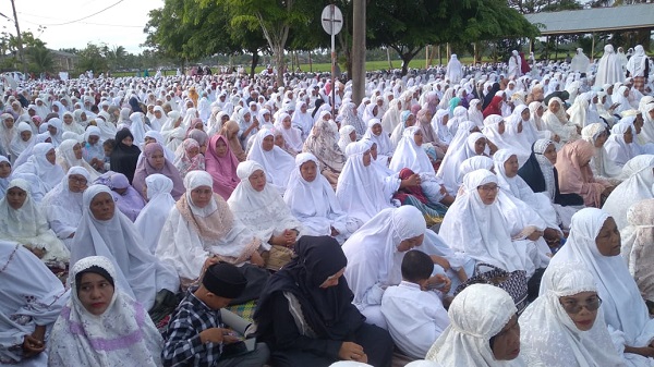 Di Nagan Raya Ribuan Jamaah Tarekat Syattariyah Shalat Idul Adha