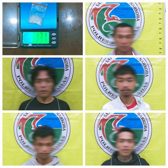 Lima Kurir Narkoba Digulung Polisi