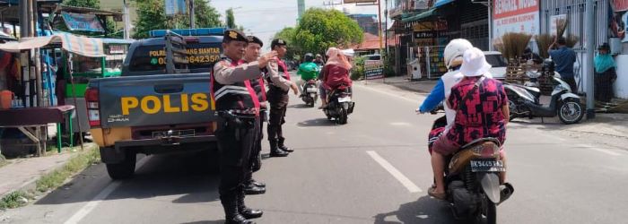 Antisipasi Gangguan Kamtibmas, Polres P.Siantar Patroli