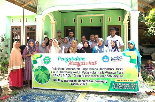 Dosen Pertanian Unsam Beri Pelatihan Pembuatan Biopestisida Berbahan Daun Belimbing Wuluh