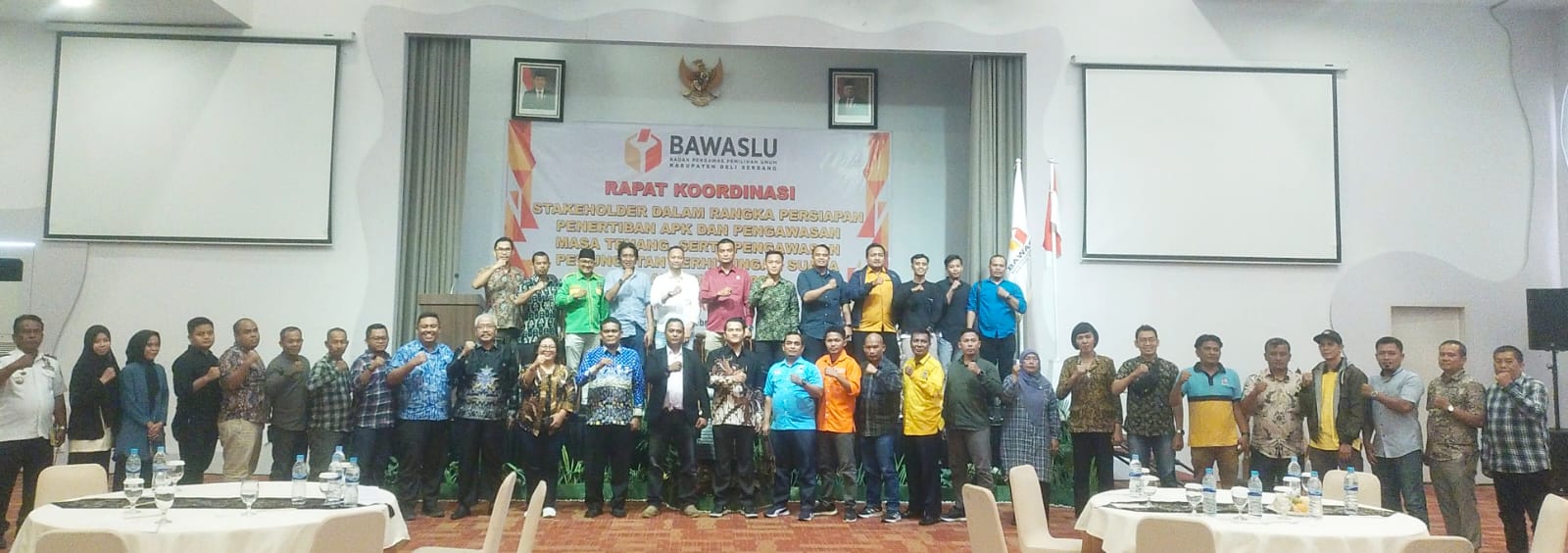 Rakor Bawaslu Deliserdang, Penertiban APK 11 Februari Pukul 00.00 WIB