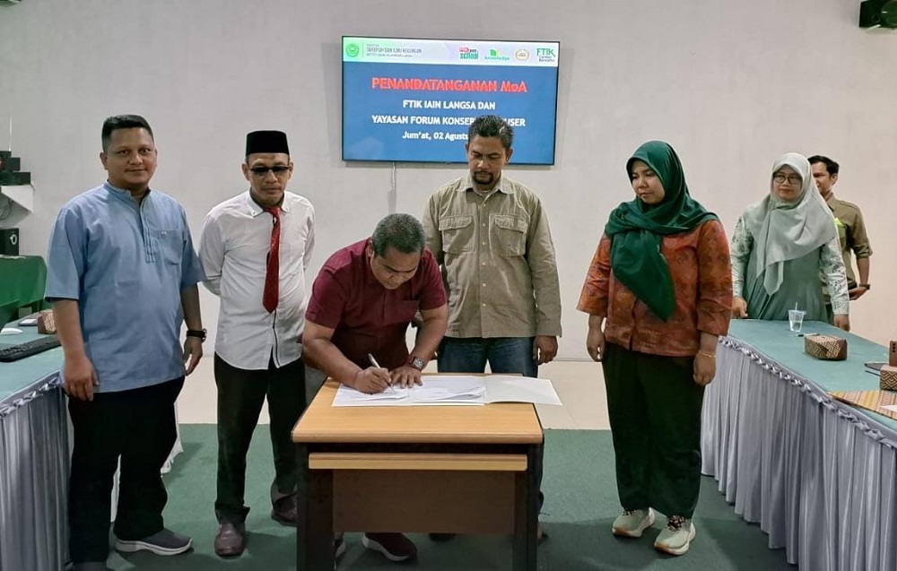 MoA FKL Dan FTIK IAIN Langsa Soroti Urgensi Paradigma Environmental Ethic