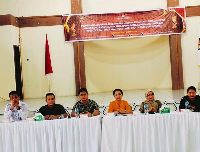 KPU Gunungsitoli Sosialisasi Pendaftaran Pemantau, Survey Dan Hitung Cepat