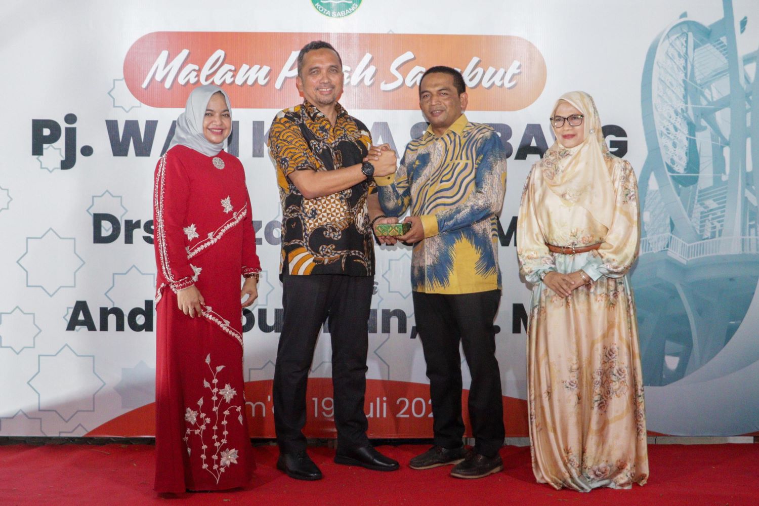 Pisah Sambut Pj Wali Kota Sabang Berlangsung Haru