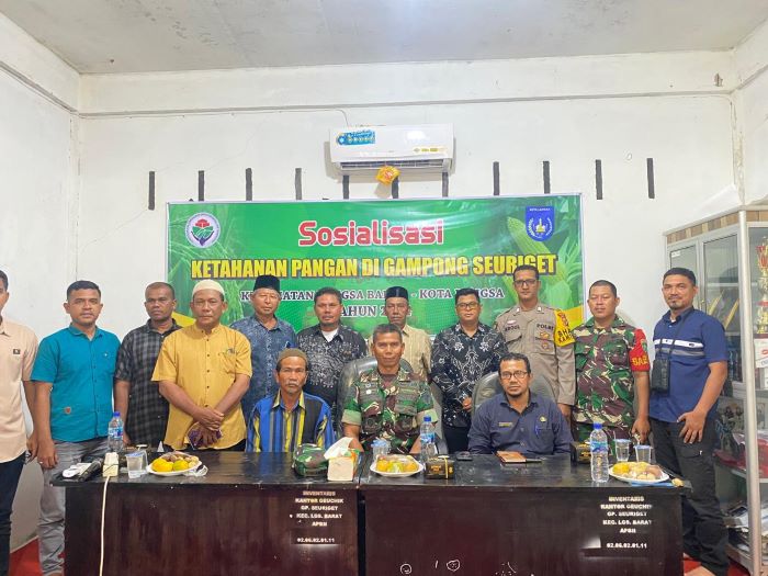 Pemerintah Gampong Seuriget Sosialisasi Ketahanan Pangan