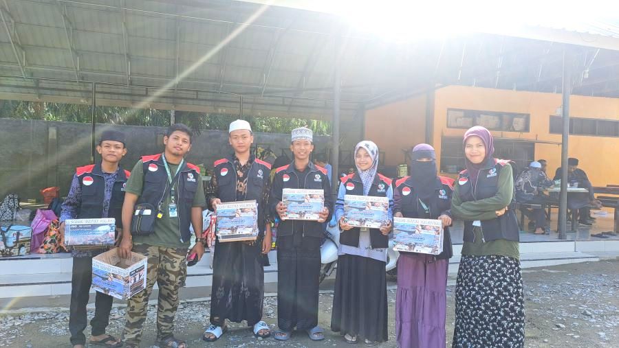 Mahasiswa KKN Melayu Serumpun Jadi Relawan Galang Dana Palestina