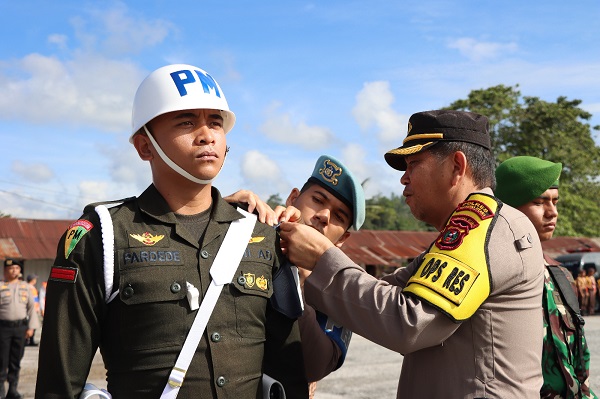 Terjunkan 360 Personel, Polres Taput Laksanakan Apel Gelar Ops Lilin Toba 2023