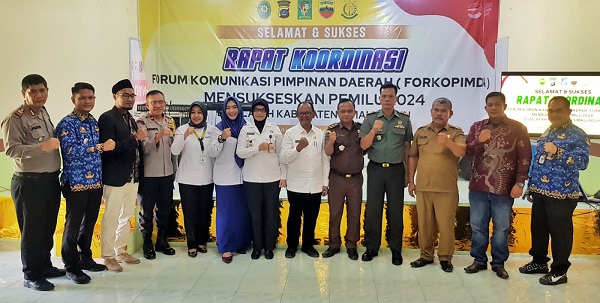 Sukseskan Pemilu 2024, Pemkab Simalungun Bersama Forkopimda Gelar Rakor