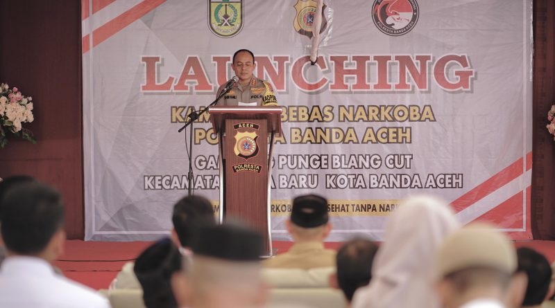 Delapan Kampung Bebas Narkoba Telah Dilaunching, Salah Satunya Punge Blang Cut