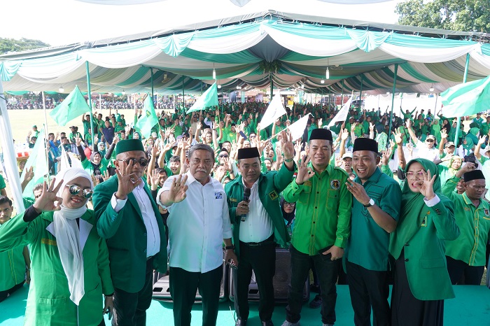 Konsolidasi Akbar, Ribuan Kader PPP Dibaiat Wajib Menangkan Yusuf-Bayu Di Pilkada Deliserdang