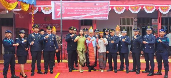 Lapas Pangururan Gelar Upacara HUT Ke-78 RI