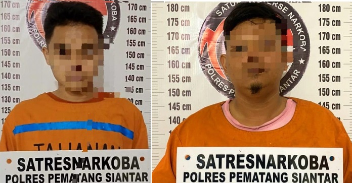 Polres P.Siantar Ringkus 2 Pria Miliki Dan Bawa Sabu