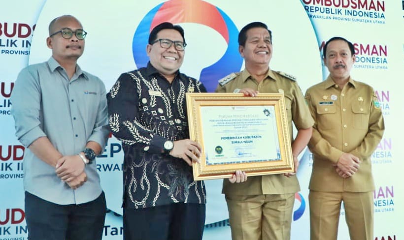 Pemkab Simalungun Peringkat 2 Penilaian Kepatuhan Penyelenggaraan Pelayanan Publik Se-Sumut