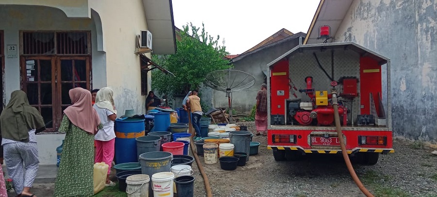 Periode Agustus, Lebih 2 Juta Liter Air Bersih Mengalir Ke Lhoknga