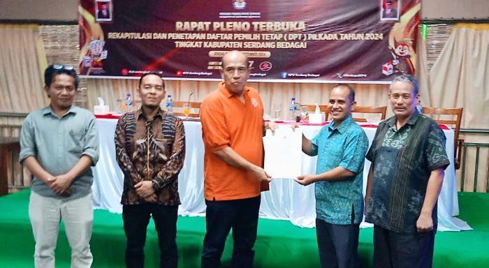 KPU Tetapkan DPT Pilkada Sergai 483.631 Pemilih