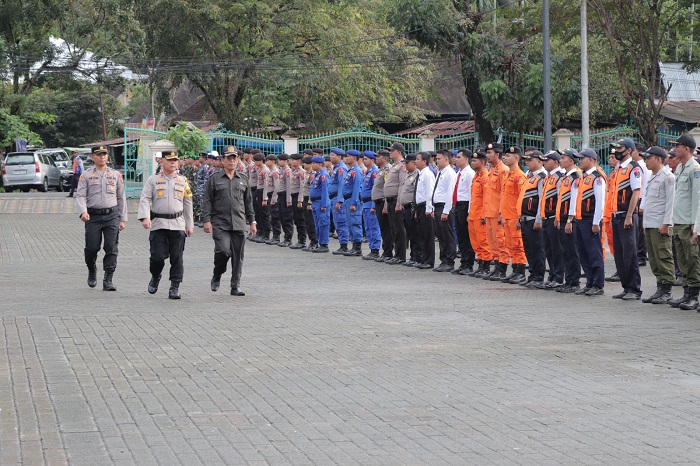 Sambut Nataru, Polres Sibolga Apel Gelar Pasukan Operasi Lilin Toba 2023