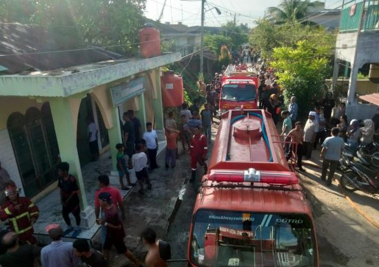 Rumah Anak Yatim Hangus Terbakar Di Kualasimpang