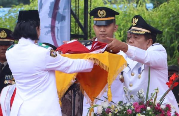 Upacara HUT Ke-78 Kemerdekaan RI Tingkat Kabupaten Simalungun Khidmat