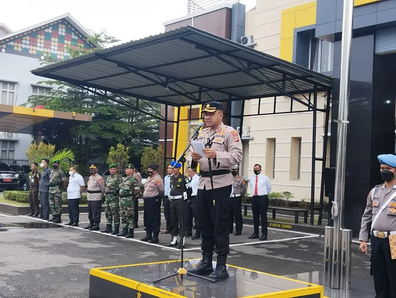 Apel Persiapan Pengamanan Antisipasi Guantibmas Polres Agara Khidmat
