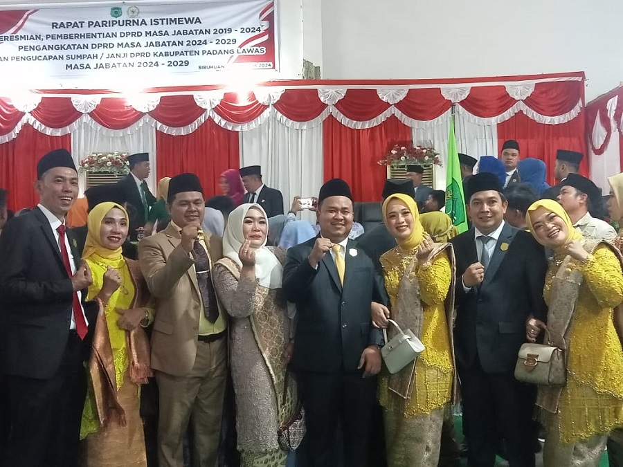 Arfan Habibi Bersama 29 Anggota DPRD Palas Periode 2024-2029 Dilantik
