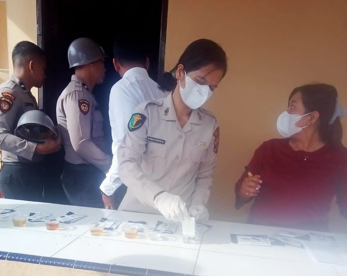 Tes Urine Dadakan, Internal Polres Simalungun Bersih Narkoba
