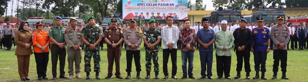 Polres P.Siantar Gelar Pasukan Operasi Kewilayahan Mantap Praja Toba 2024