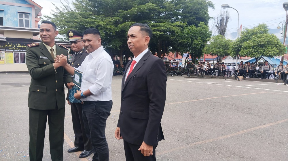 Dandim 0108/Agara Hadiri Upacara Dan Syukuran HUT Ke-78 Bhayangkara