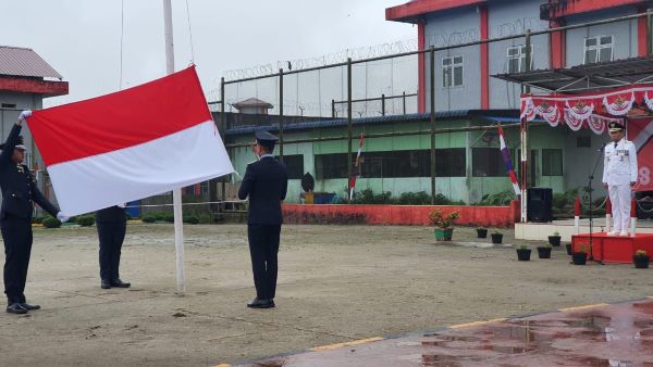 Rutan Humbahas Gelar Upacara Peringatan Ke-78 Kemerdekaan RI
