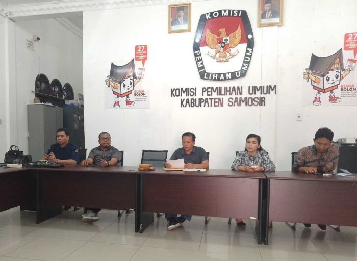 KPU Samosir Tetapkan 2 Paslon Di Pilkada 2024