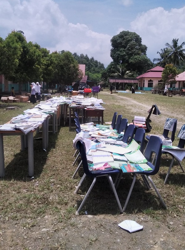 Sekolah Terdampak Banjir Di Simeulue Mulai Dibersihkan