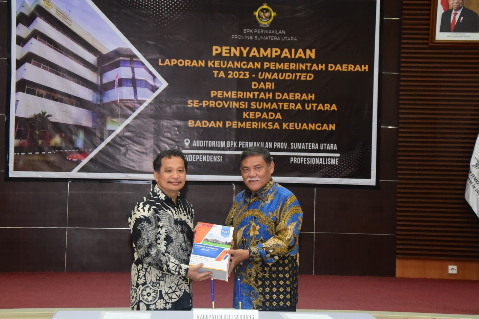 BPK RI Apresiasi Pemkab DS Serahkan LKPD
