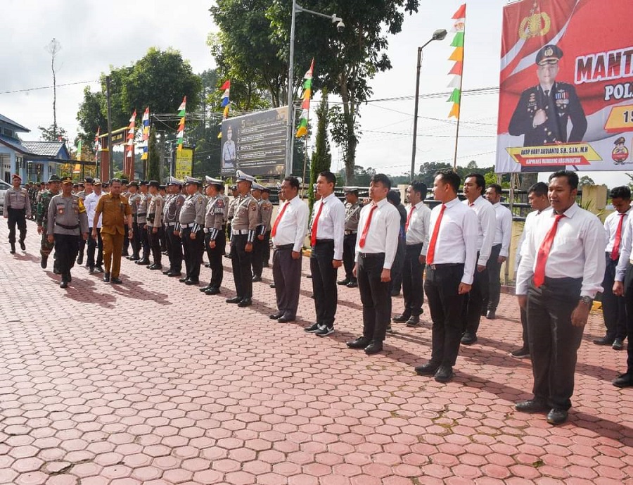 Polres Humbahas Gelar Pasukan Operasi Mantap Praja Toba 2024