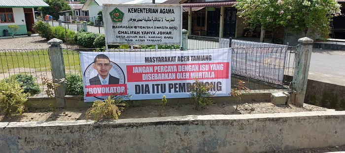 Spanduk Sebut Murtala Provokator Sempat Hebohkan Aceh Tamiang