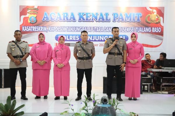 Polres Tanjungbalai Sambut Pejabat Baru, Kapolres Minta Tingkatkan Kinerja