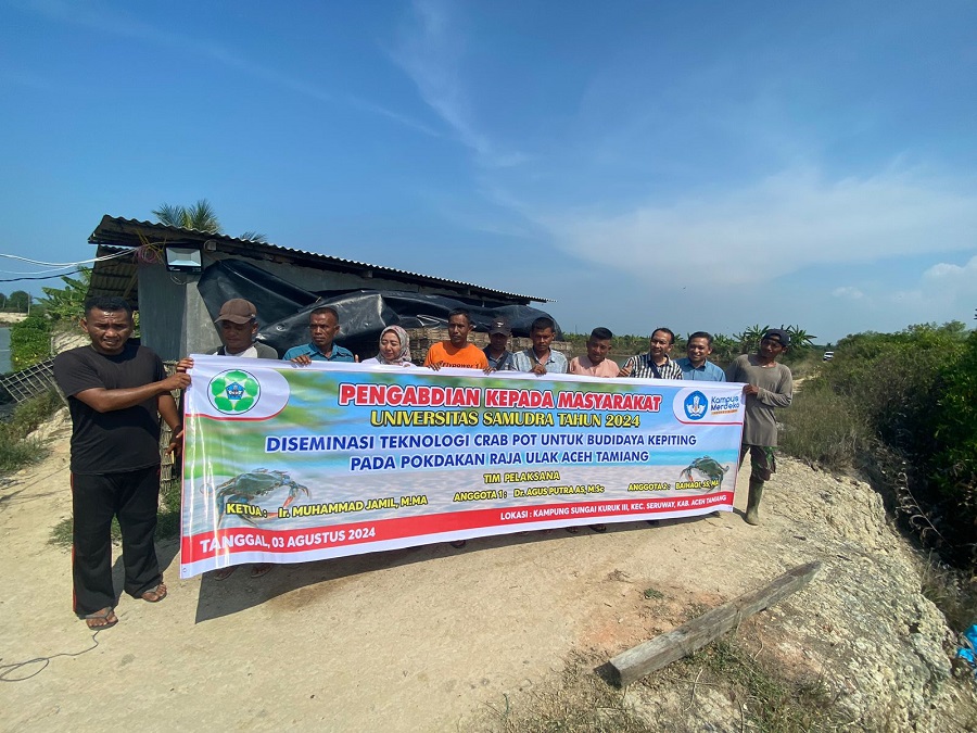 Diseminasi Teknologi Crab Pot Ala PKM Dosen Unsam